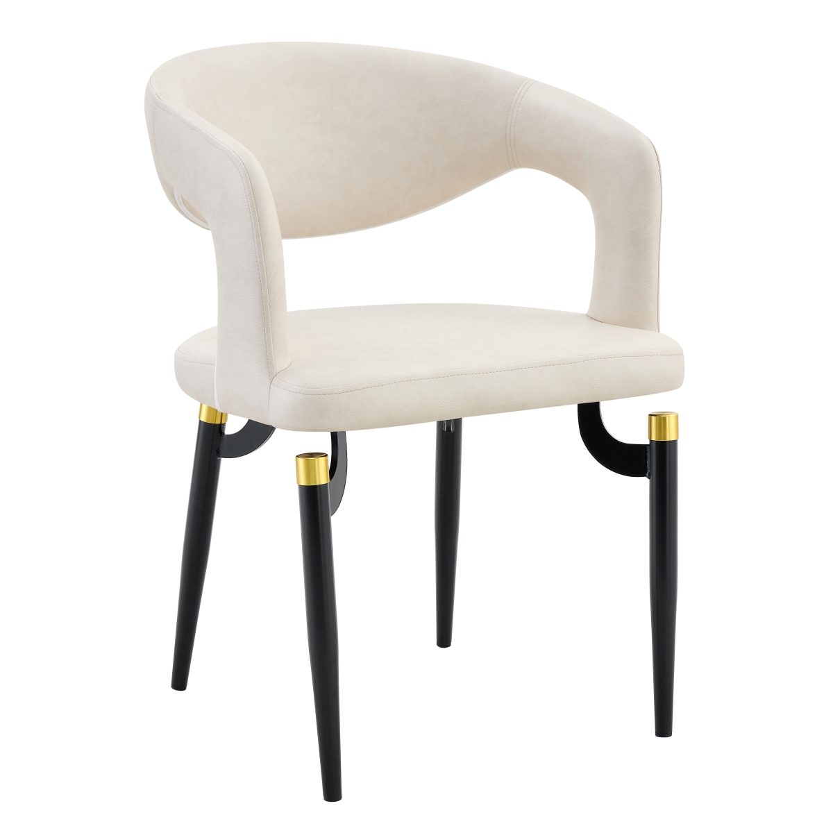 Entice PU Leather Dining Chair with Iron Legs