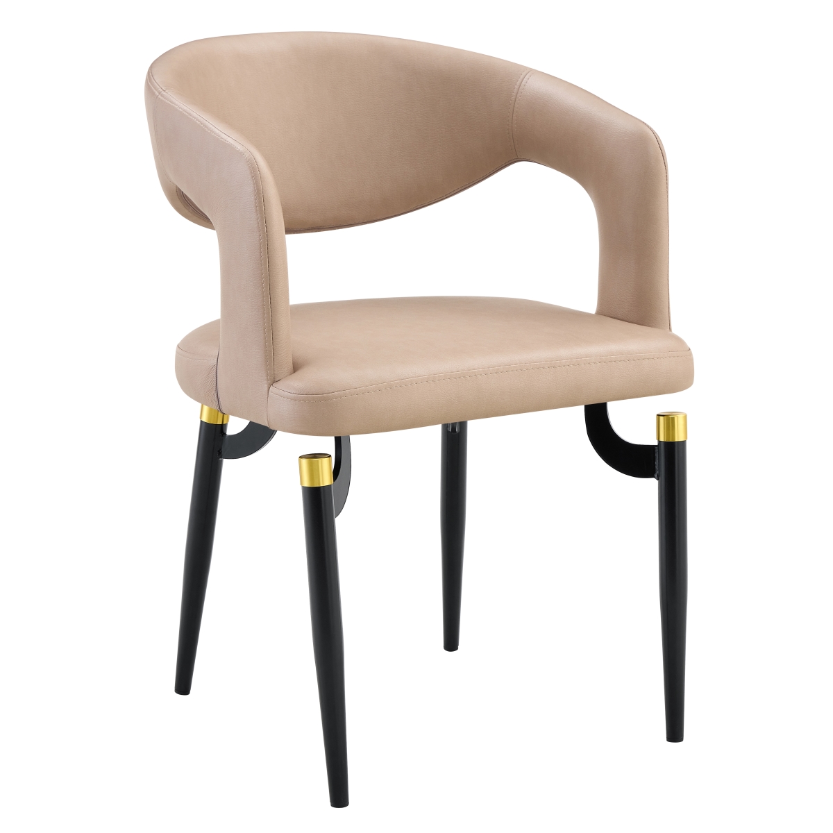 EC60TP Entice Modern Dining Chair in Taupe