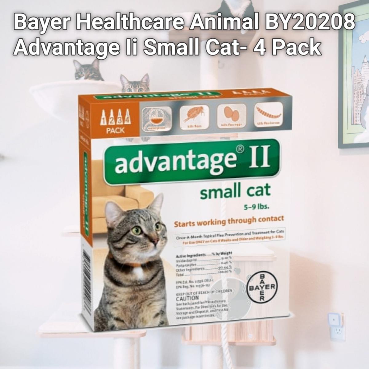 Picture of Bayer Healthcare Animal BY20208 Advantage Ii Small Cat- 4 Pack