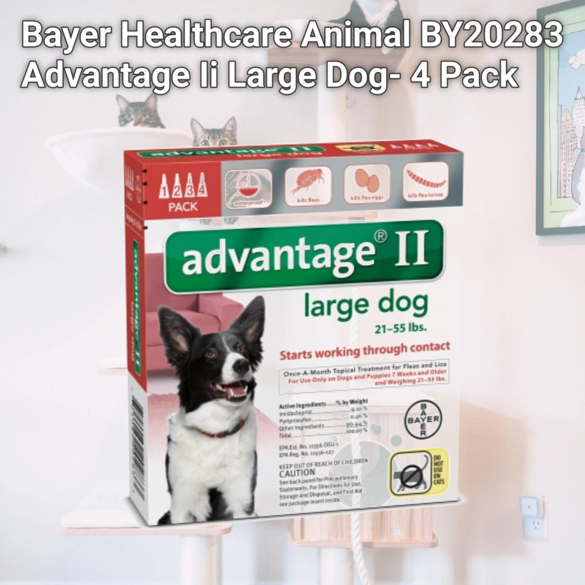 Picture of Bayer Healthcare Animal BY20283 Advantage Ii Large Dog- 4 Pack