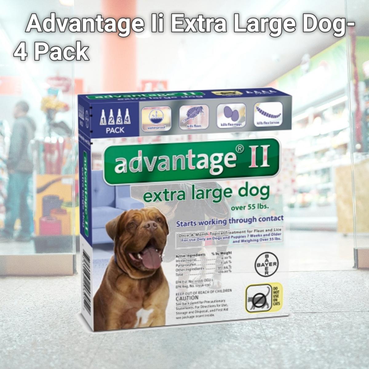 Picture of Bayer Healthcare Animal BY20305 Advantage Ii Extra Large Dog- 4 Pack