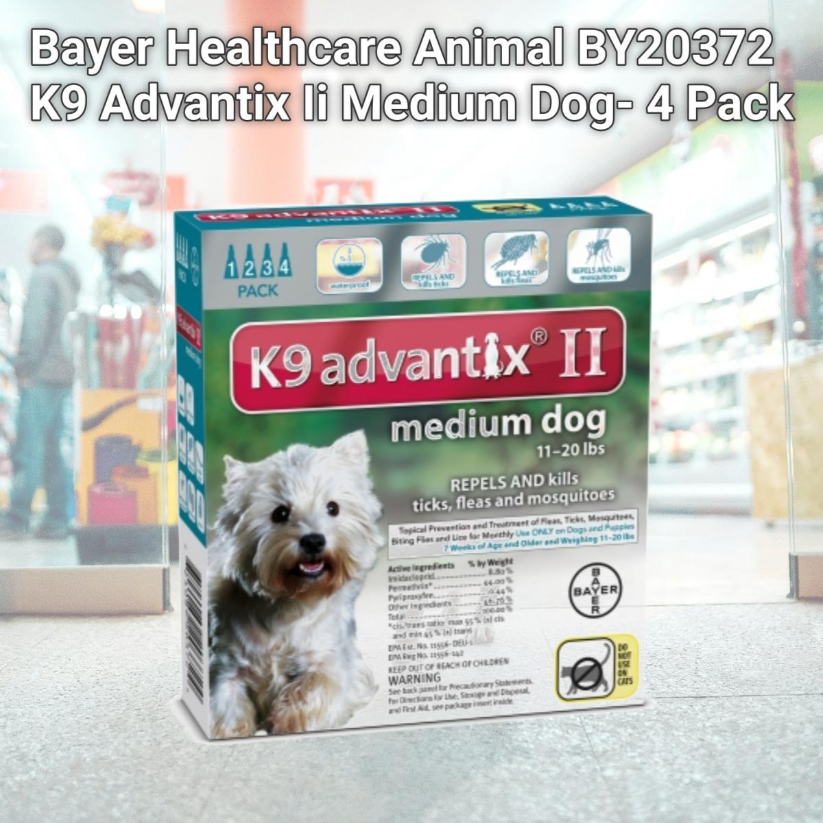 Picture of Bayer Healthcare Animal BY20372 K9 Advantix Ii Medium Dog- 4 Pack