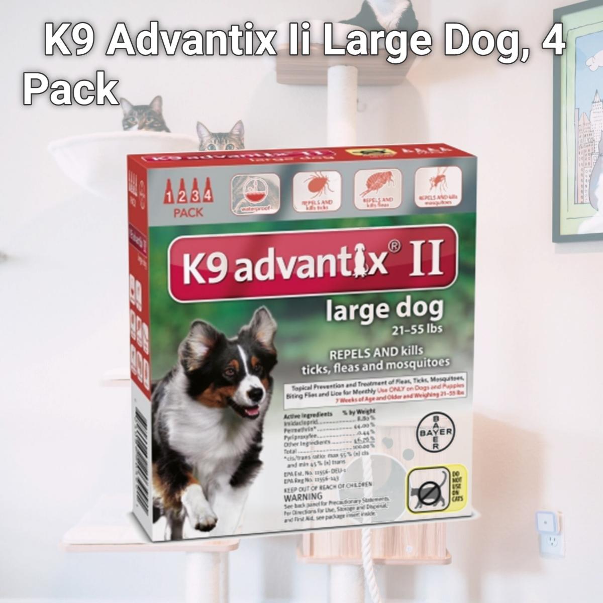 Picture of Bayer Healthcare Animal BY20399 K9 Advantix Ii Large Dog, 4 Pack