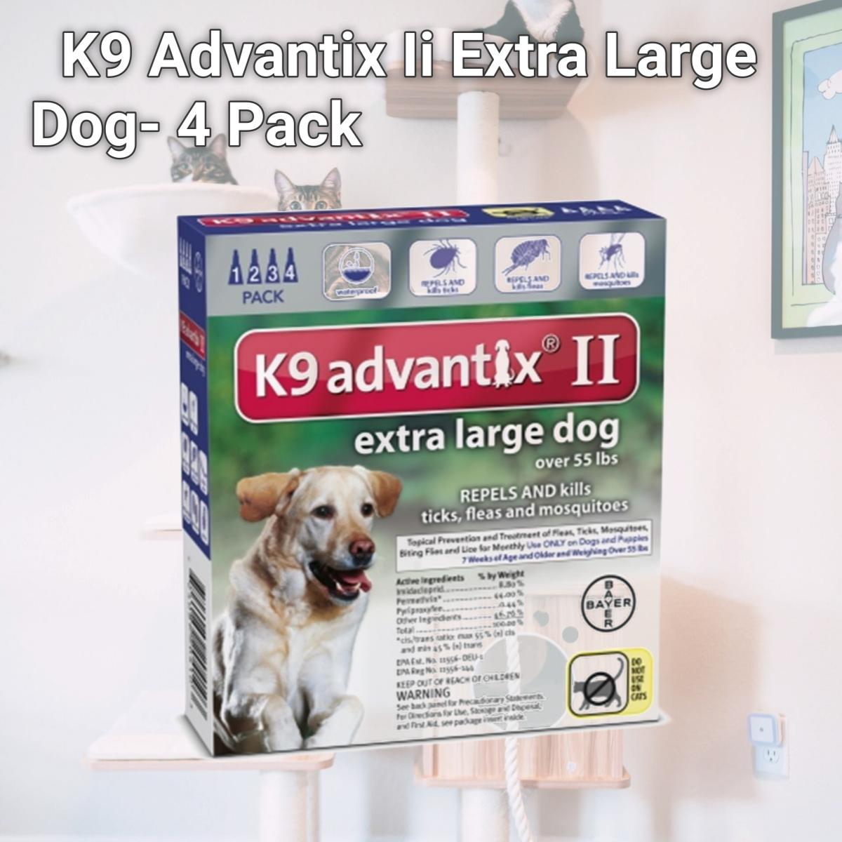 Picture of Bayer Healthcare Animal BY20410 K9 Advantix Ii Extra Large Dog- 4 Pack