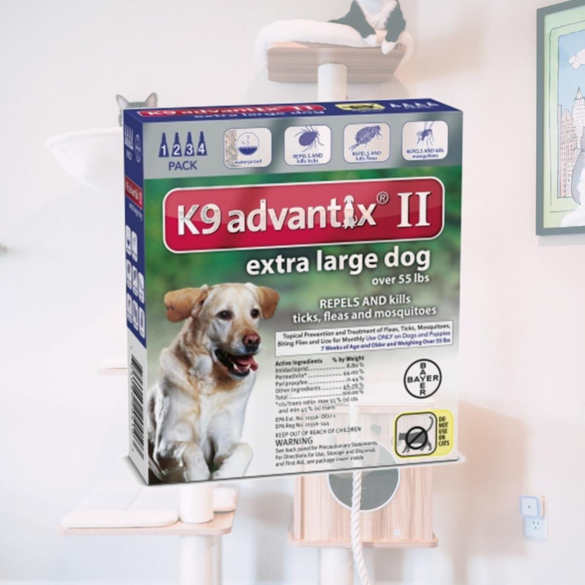 Picture of Bayer Healthcare Animal BY20410 K9 Advantix Ii Extra Large Dog- 4 Pack
