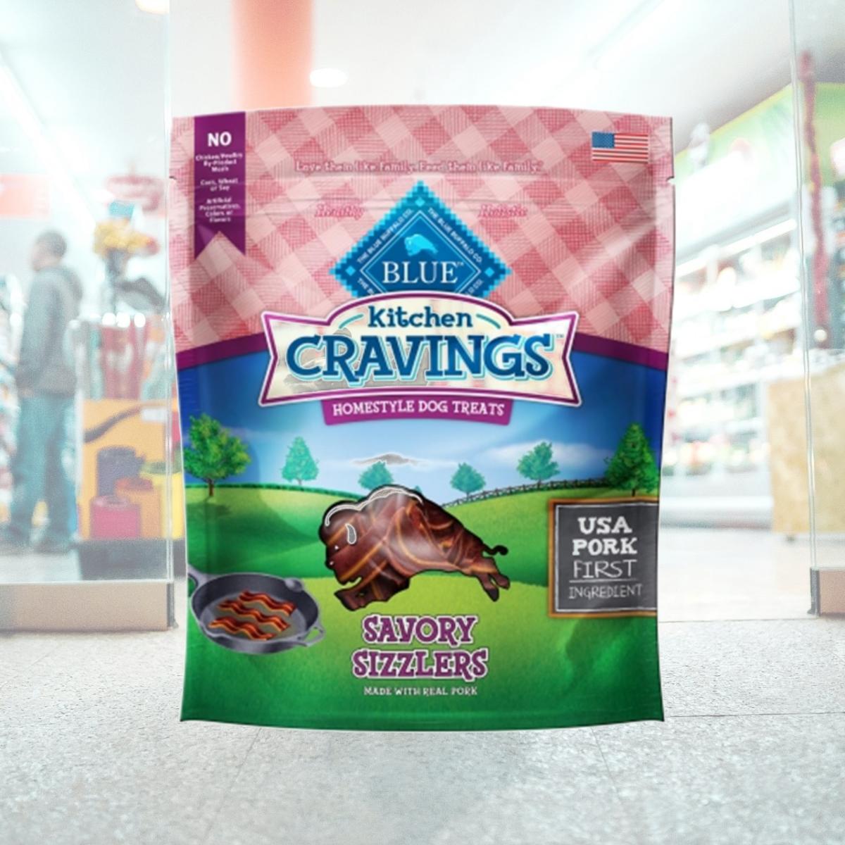 Picture of Blue Buffalo BB10281 Kitchen Cravings Savory Sizzlers Homestyle Dog Treat- 0.37 lbs.
