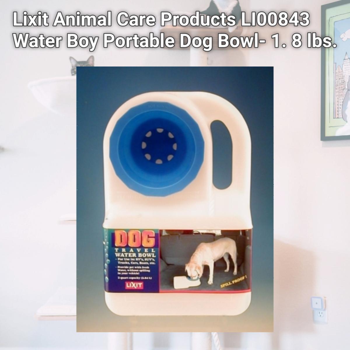 Picture of Lixit Animal Care Products LI00843 Water Boy Portable Dog Bowl- 1. 8 lbs.