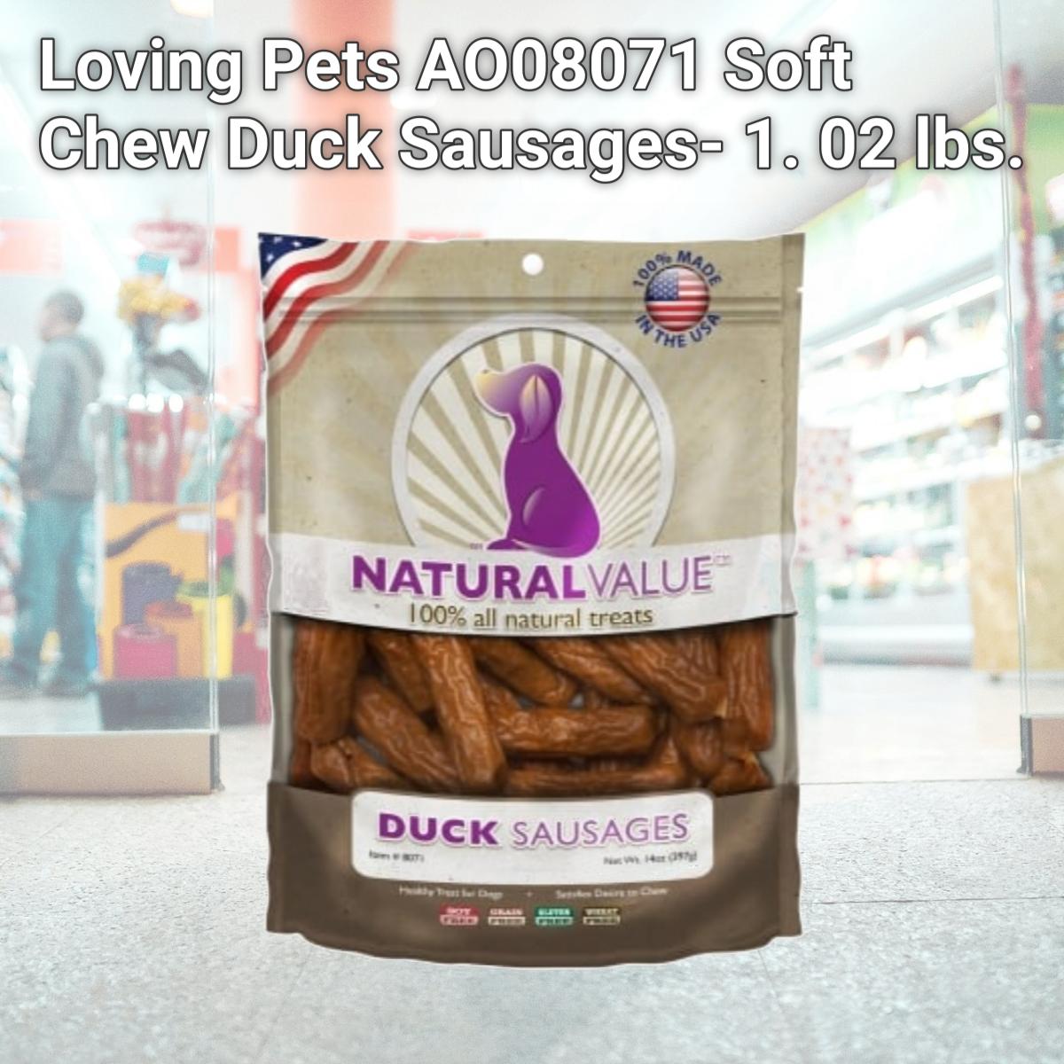Picture of Loving Pets AO08071 Soft Chew Duck Sausages- 1. 02 lbs.
