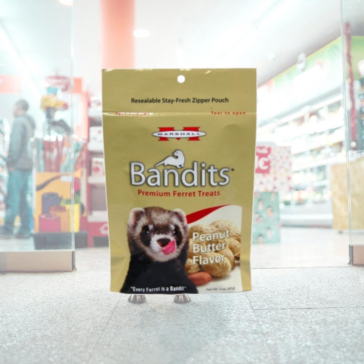 Picture of Marshall Pet Products MR00386 Bandit Ferret Treats Peanut Butter- 3 Oz.