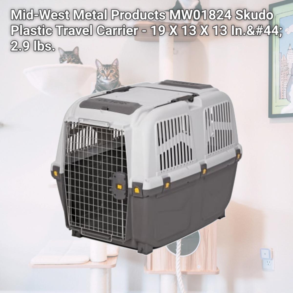 Picture of Mid-West Metal Products MW01824 Skudo Plastic Travel Carrier - 19 X 13 X 13 In.&#44; 2.9 lbs.