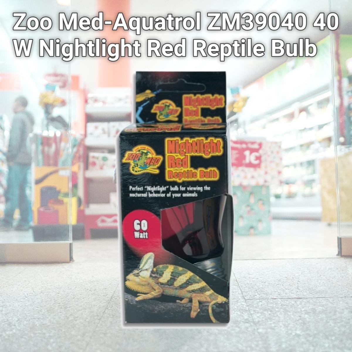 Picture of Zoo Med-Aquatrol ZM39040 40 W Nightlight Red Reptile Bulb