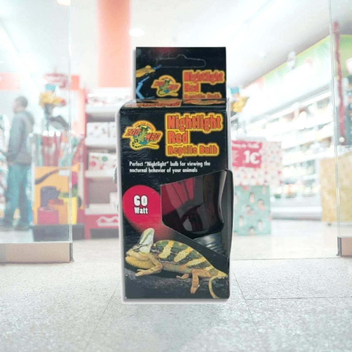 Picture of Zoo Med-Aquatrol ZM39040 40 W Nightlight Red Reptile Bulb