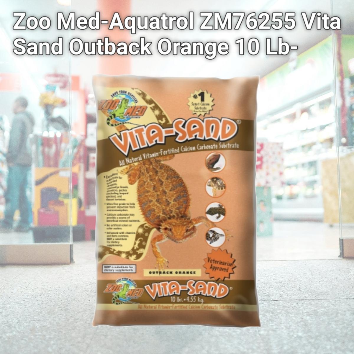 Picture of Zoo Med-Aquatrol ZM76255 Vita Sand Outback Orange 10 Lb-