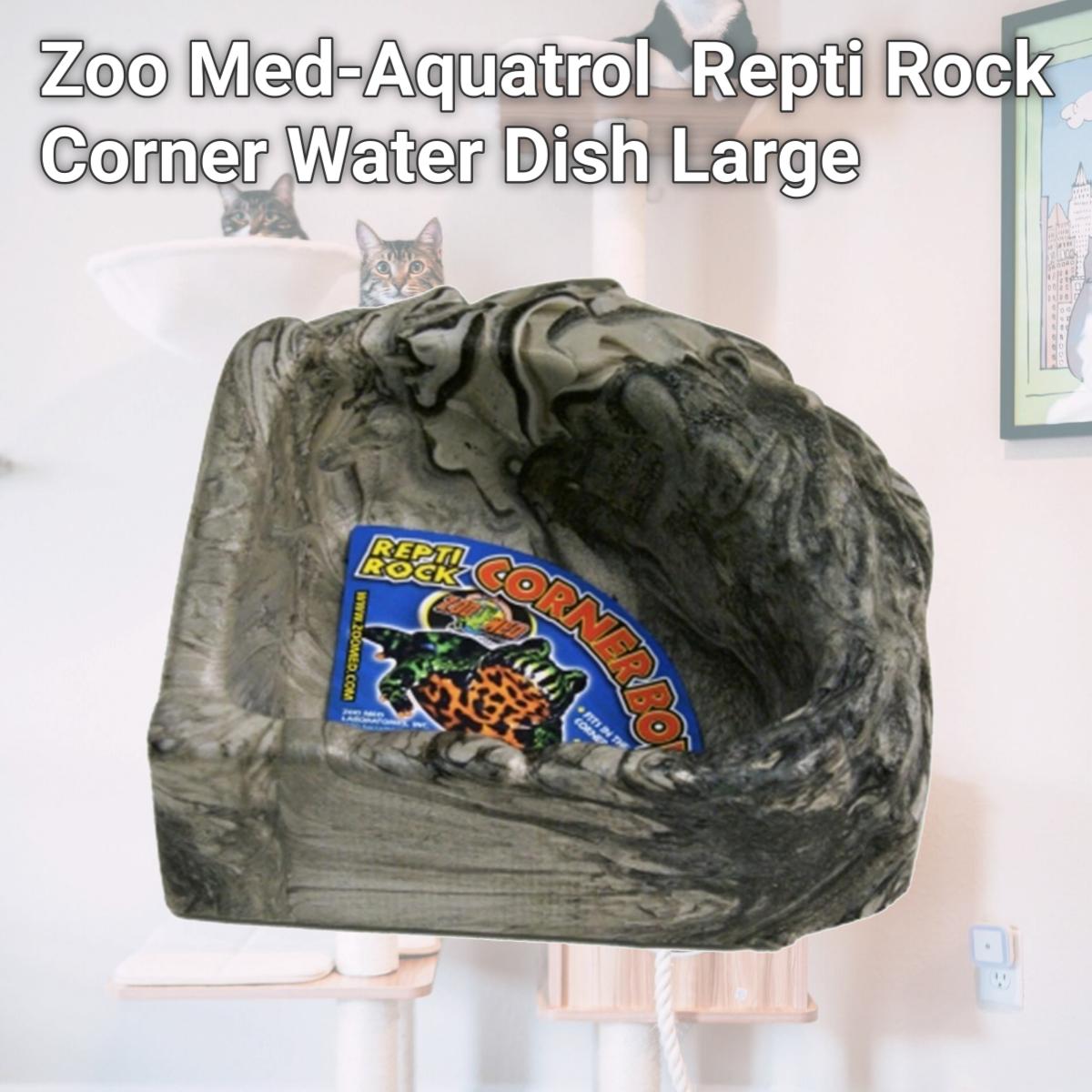 Picture of Zoo Med-Aquatrol ZM92540 Repti Rock Corner Water Dish Large