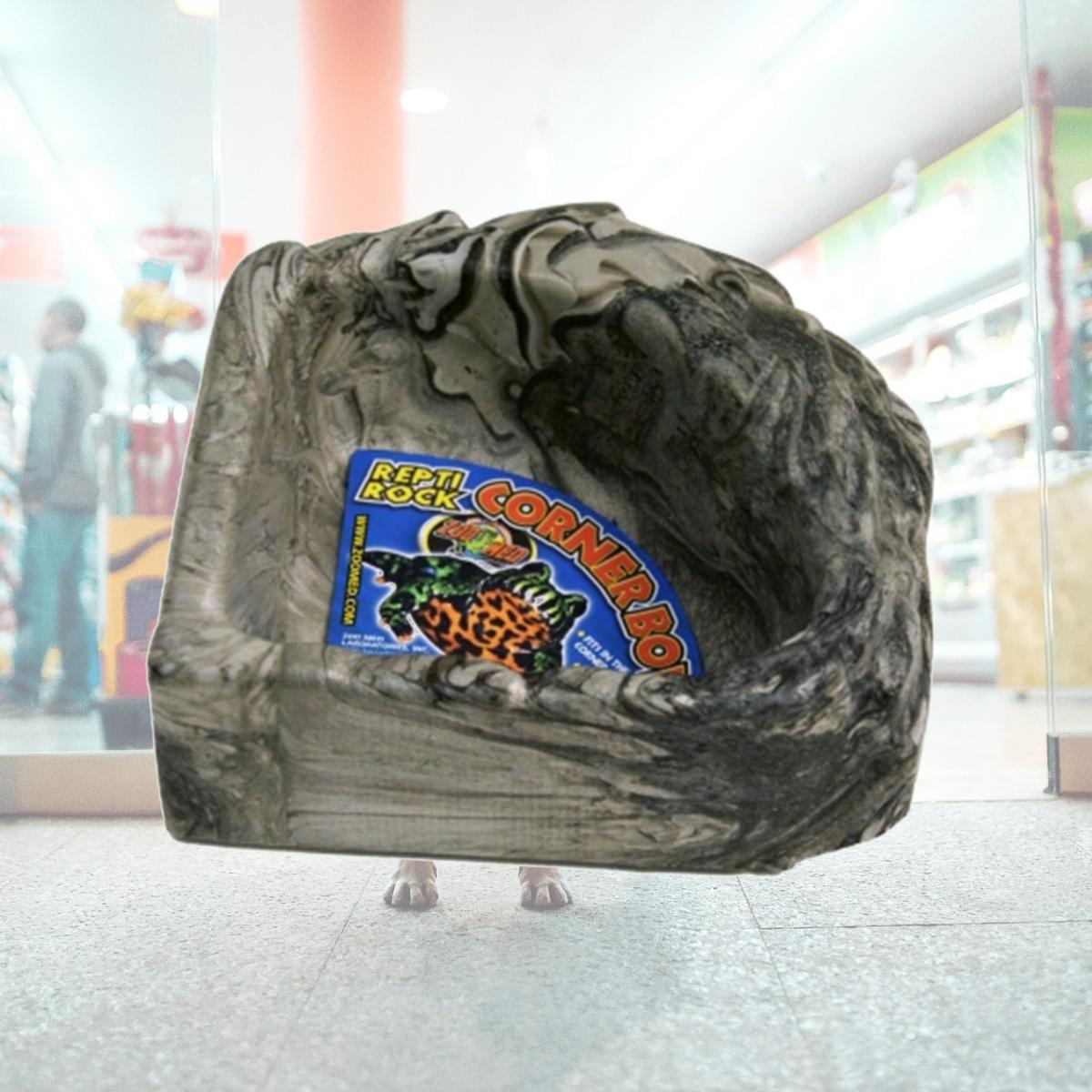 Picture of Zoo Med-Aquatrol ZM92540 Repti Rock Corner Water Dish Large