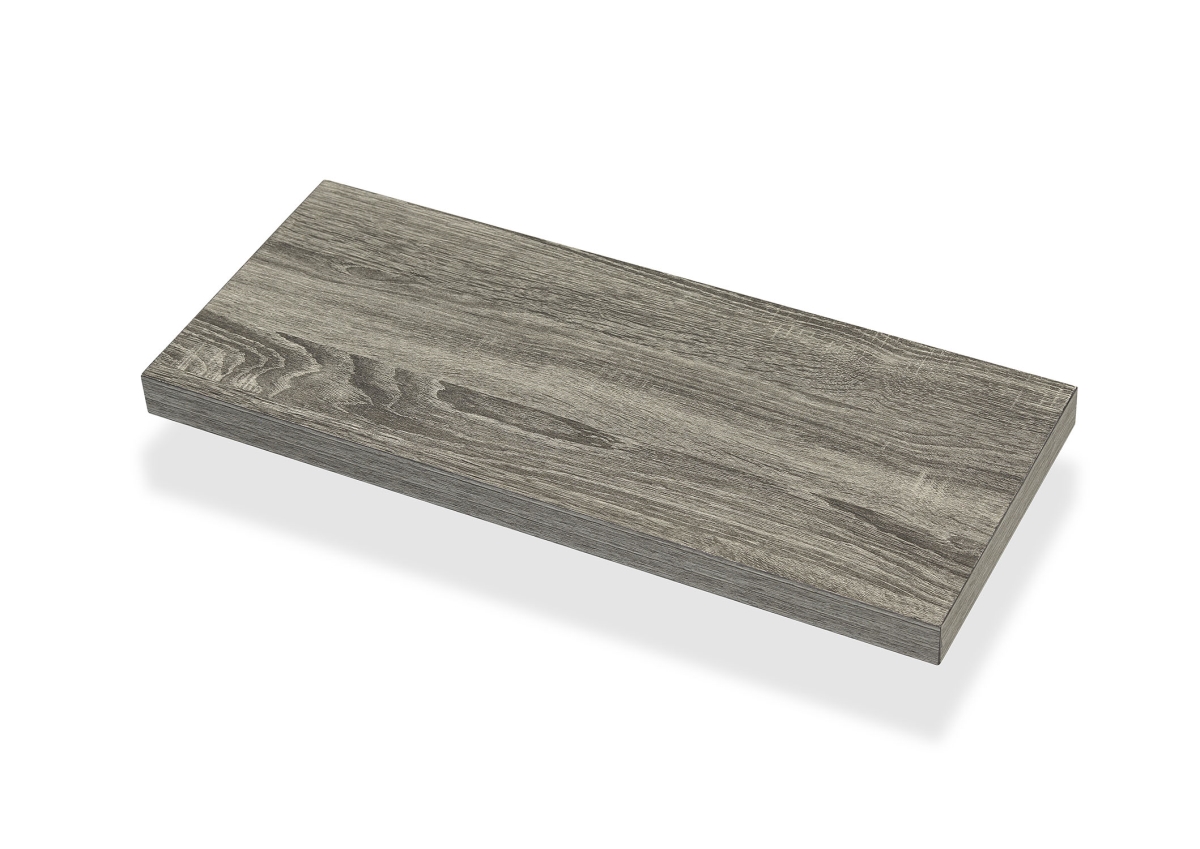 24 in. Avalon MDF with Veneer Overlay Floating shelf, Ash Oak