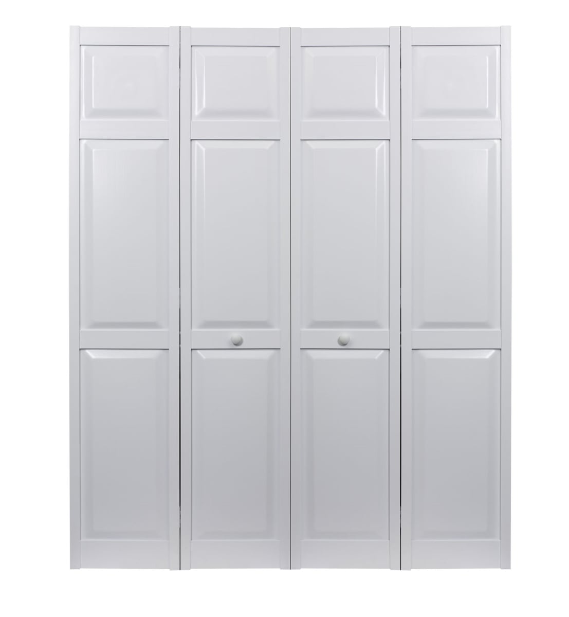 60 x 80 in. Seabrooke PVC Raised Panel Bifold Door, White