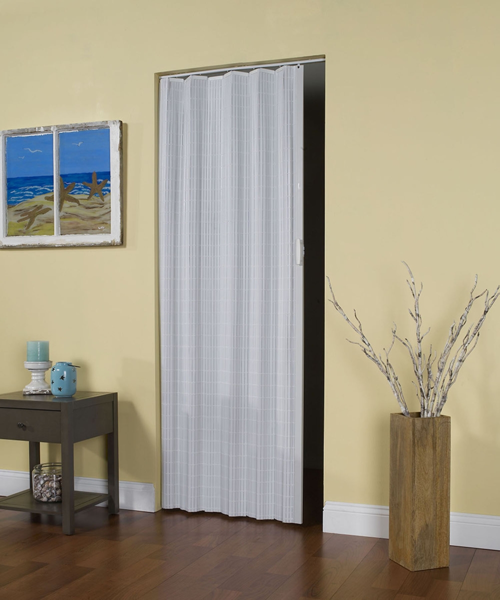 32 x 80 in. Horizon Vinyl Folding Door, White