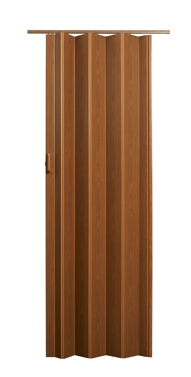 36 x 80 in. Encore Vinyl Accordion Door with Hardware, Fruitwood