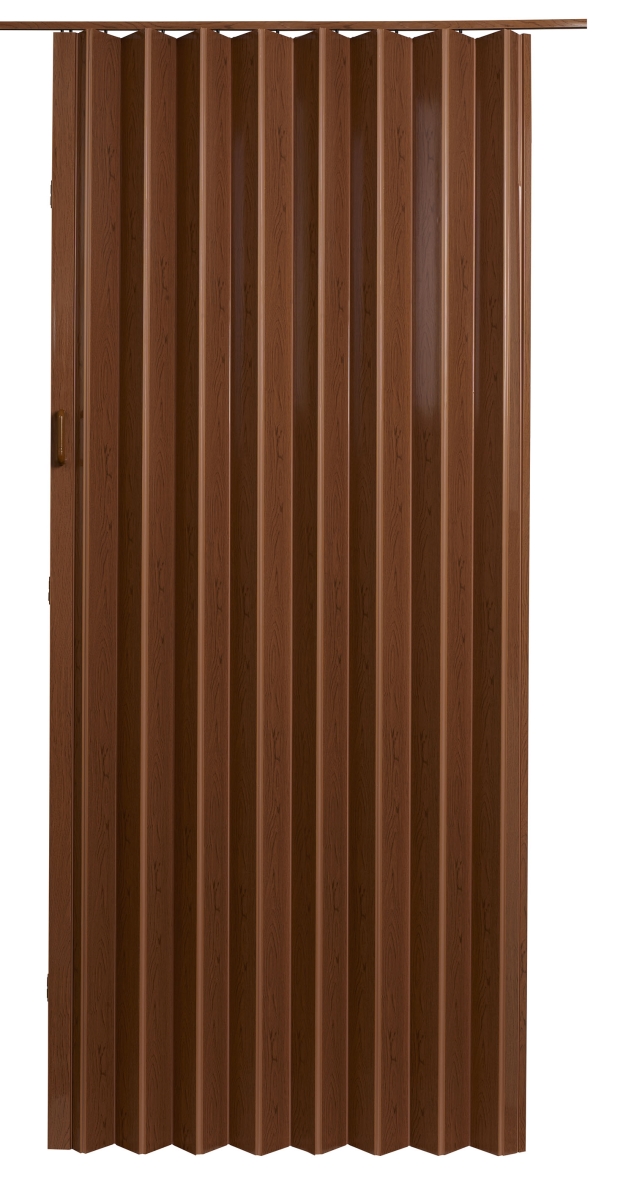 48 x 96 in. Oakmont Vinyl Folding Door, Pecan