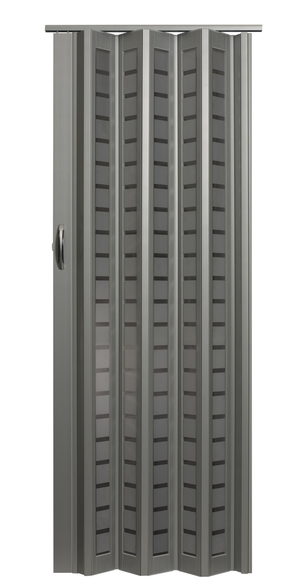 36 x 80 in. Metro Square Frosted Folding Doors, Aluminum