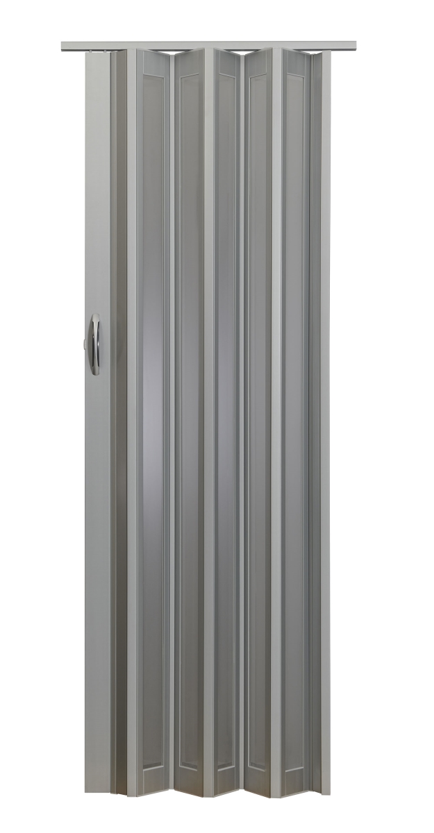 36 x 80 in. Metro Frosted Folding Doors, Aluminum Turquoise