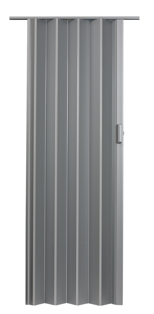 36 x 80 in. Elite Accordion Door, Satin Silver