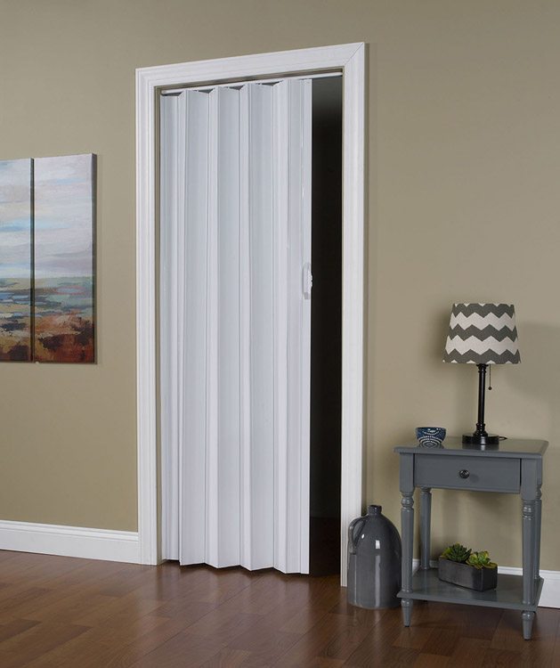 48 x 96 in. Via White Vinyl Folding Door