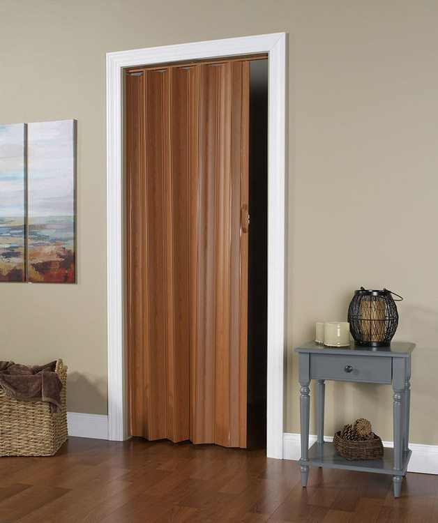 48 x 96 in. Via Fruitwood Vinyl Folding Door