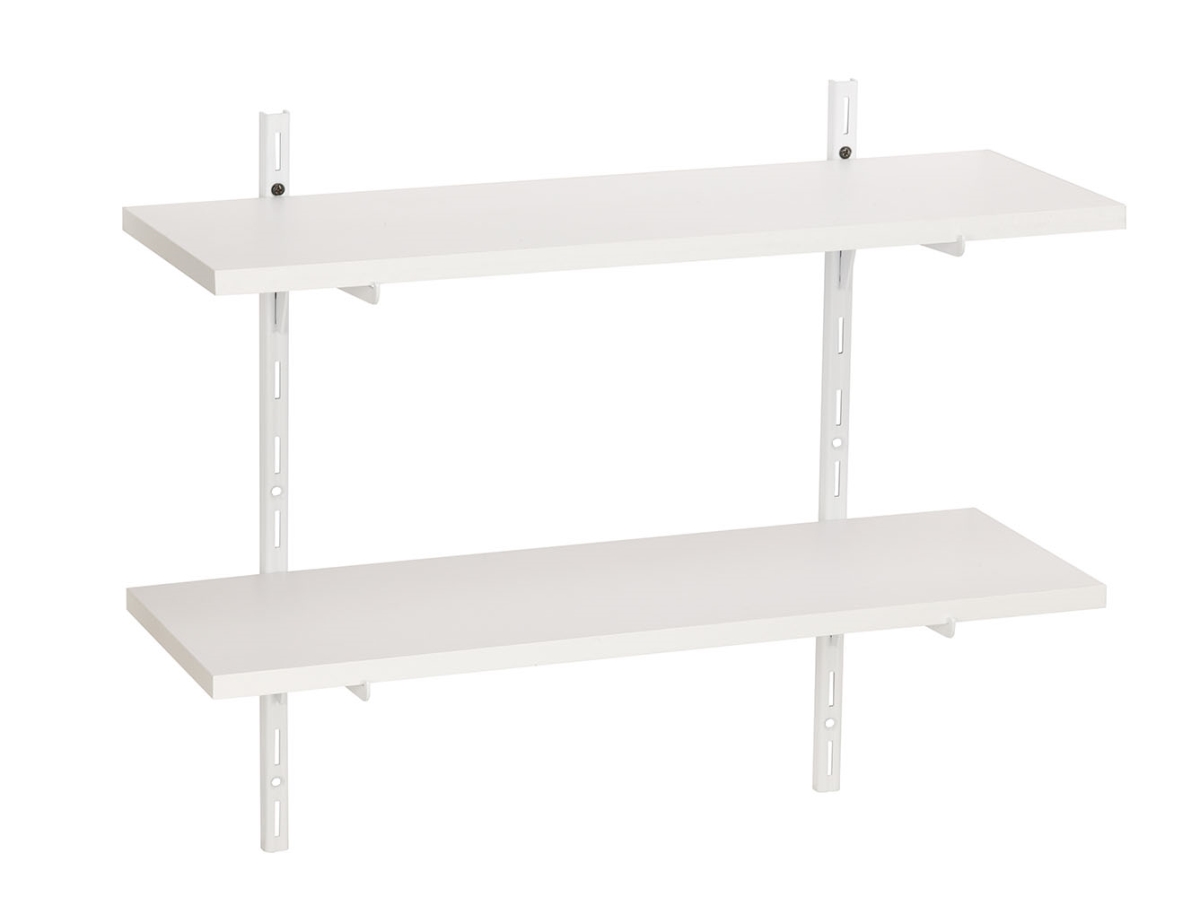 8 x 24 in. Wallscapes White 2 Shelf Kit