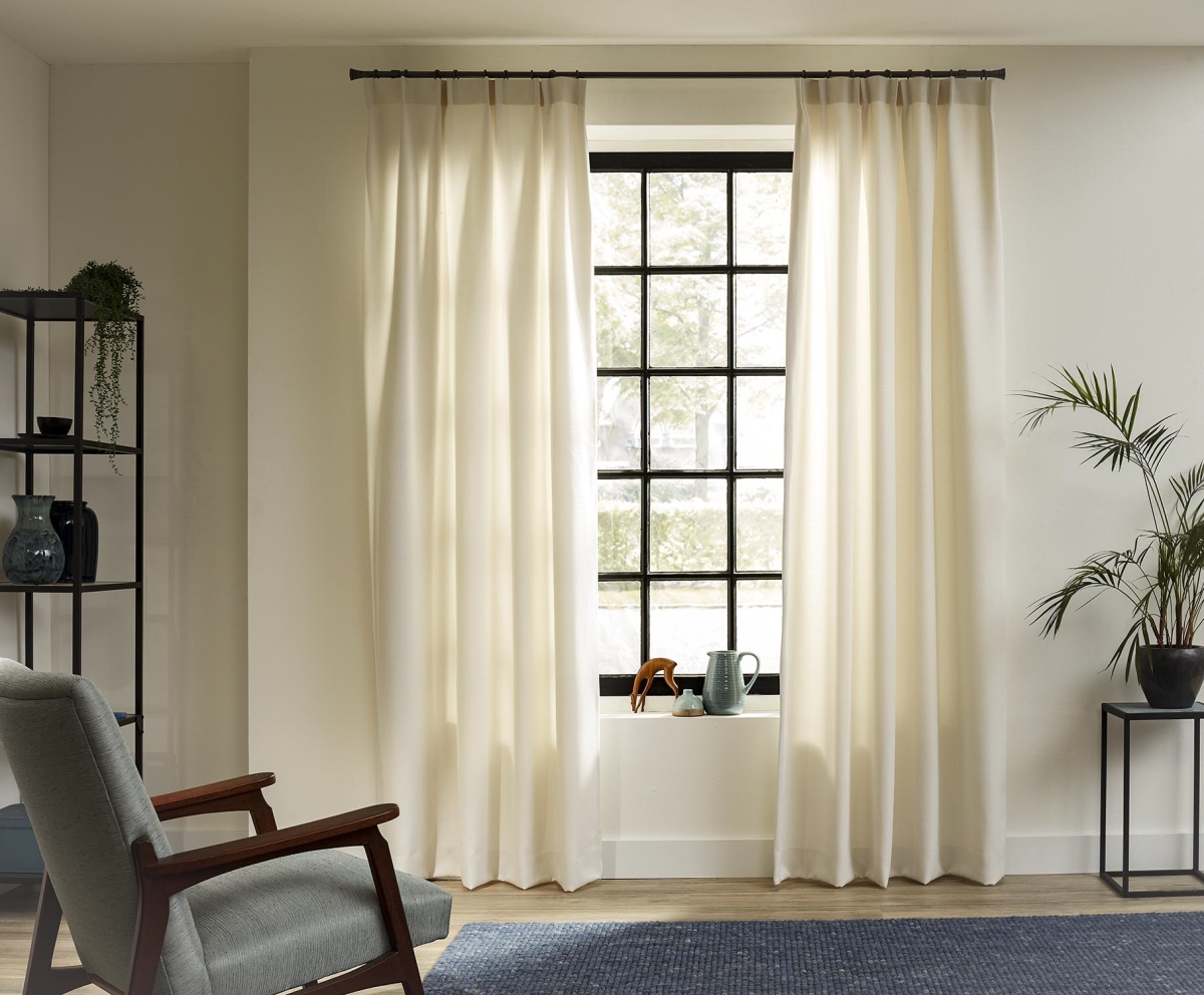 20 mm 95 in. Anthracite Intensions Single Curtain Rod Kit, Bronze