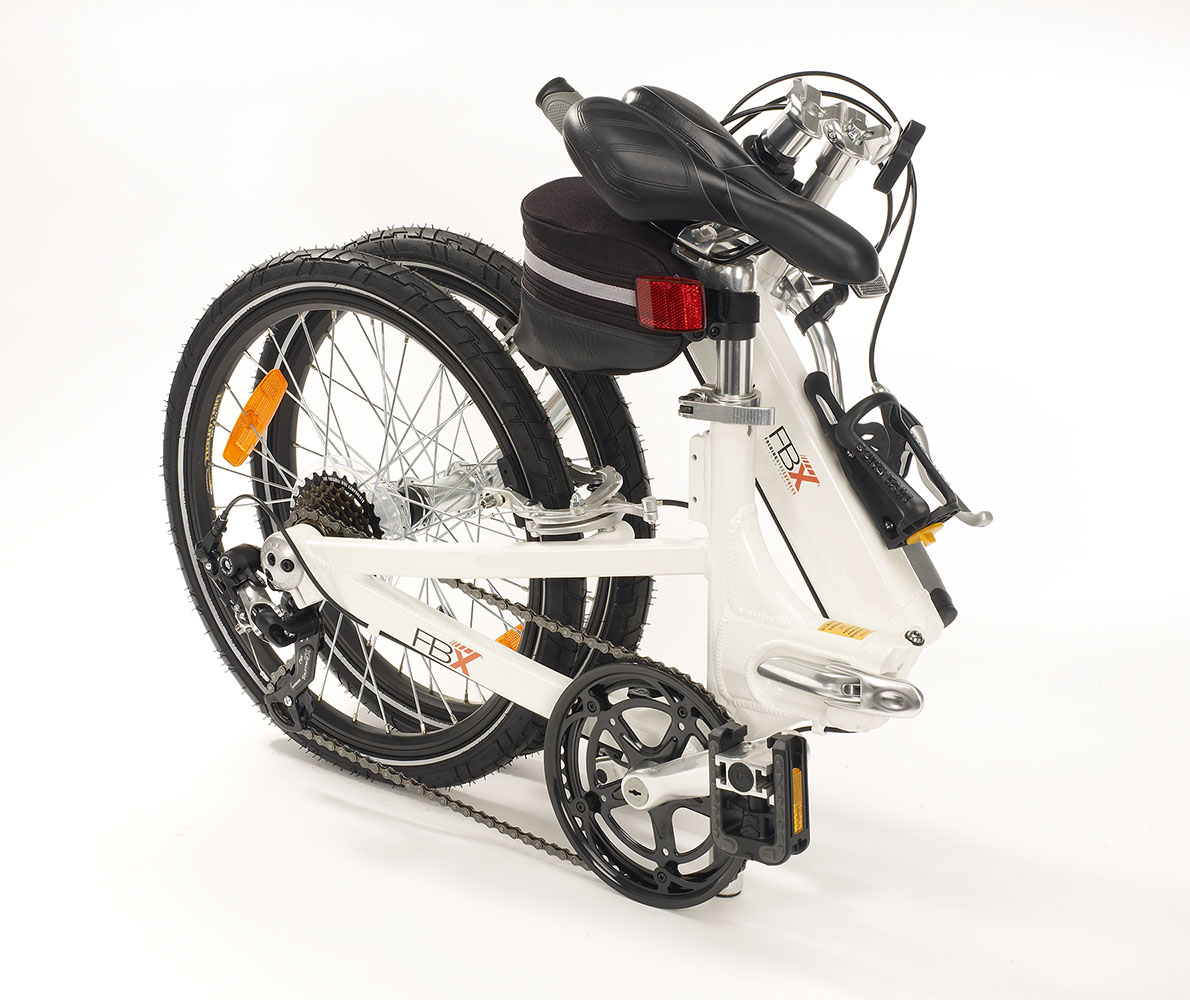 Picture of LTL Home Products LFB20WH 20 in. FBX Monterey Folding Bike with 7-Speed Shimano Gear Box & Carrying Case&#44; White
