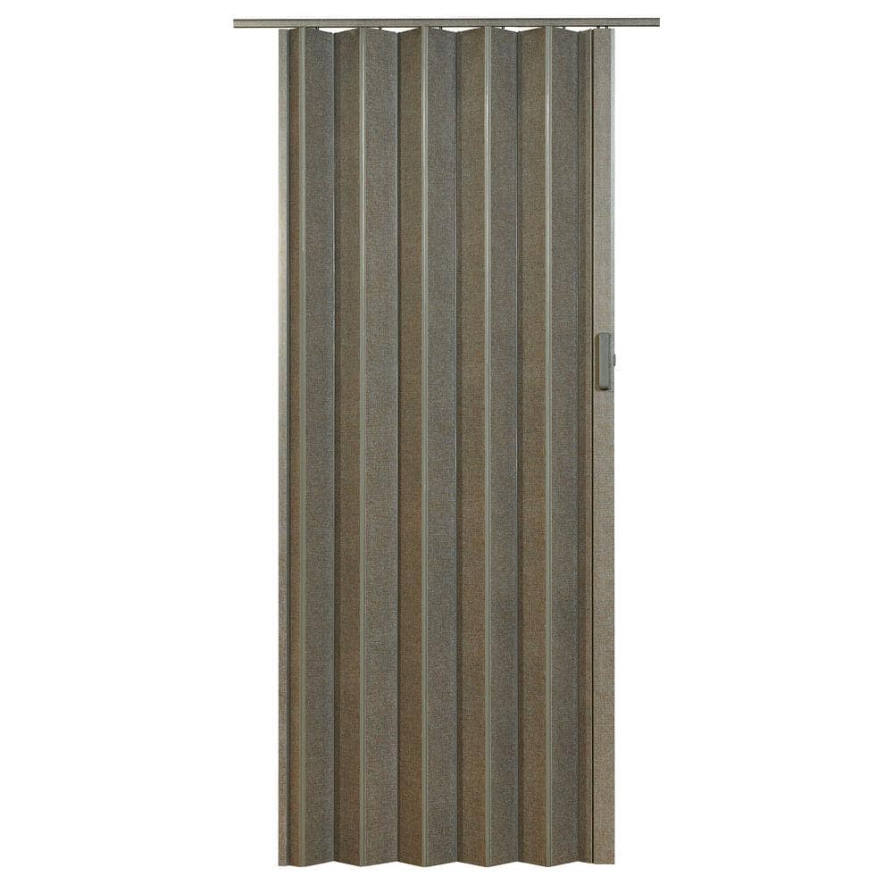 EL4880GL 48 x 80 in. Elite Vinyl Folding Door, Grey Linen