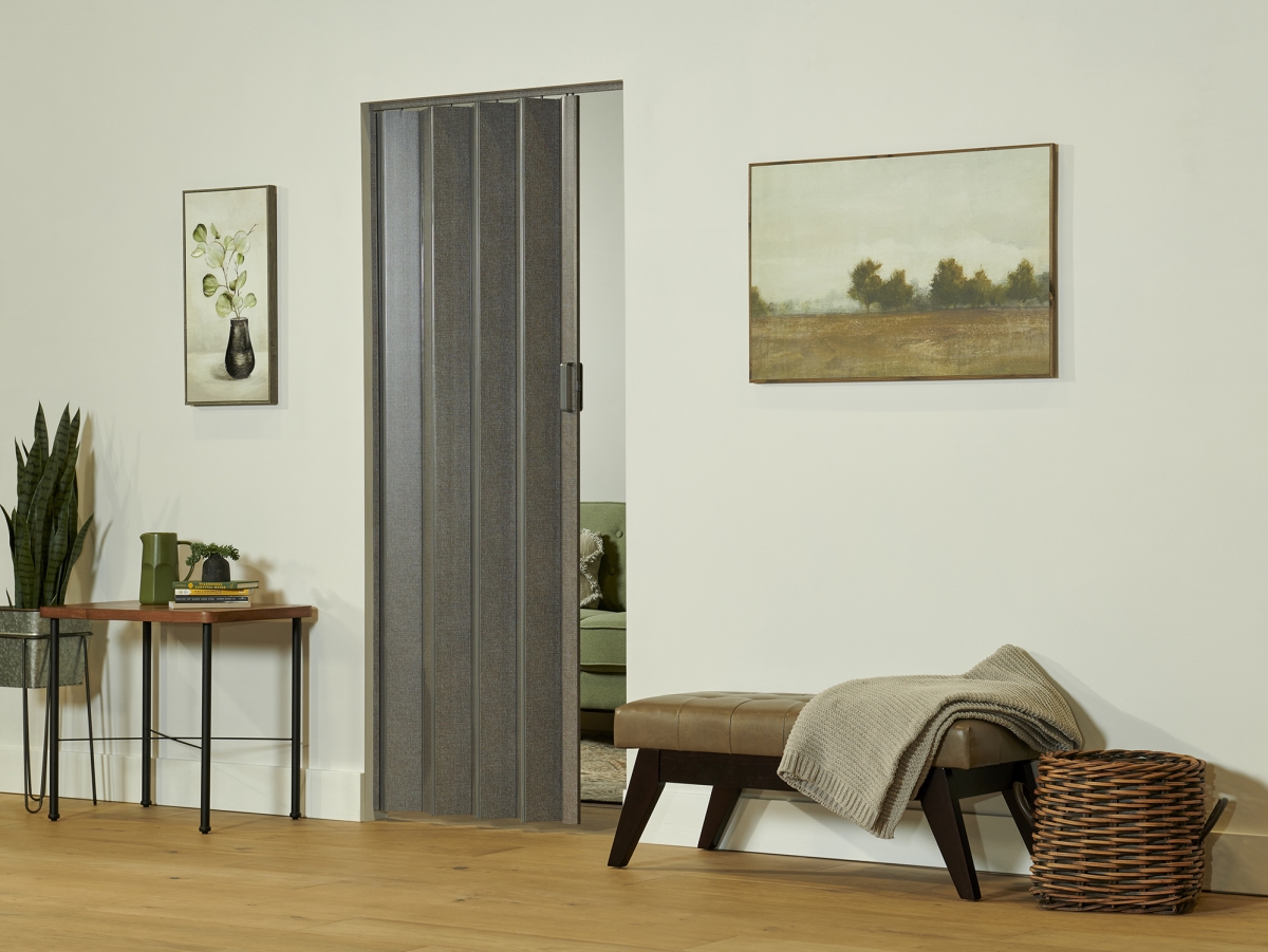 EL3680CG 36 x 80 in. Elite Vinyl Folding Door City Gray