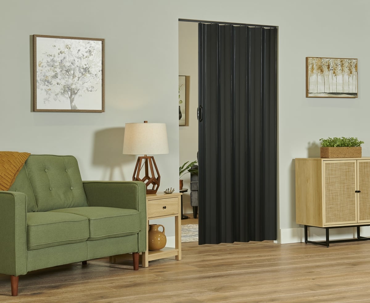 SIEN4880BKEC  Sienna 48x80 Vinyl folding Door Black