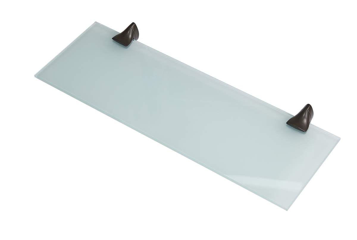 CAPRI824OPBKIR Capri 8x24 Opaque Glass Shelf Kit with Beak brackets