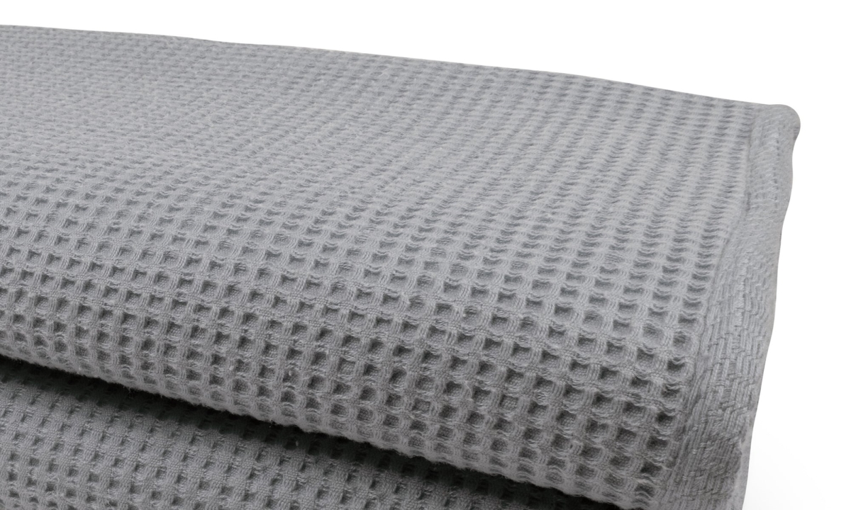 LITO Linen & Towel LSFL104 28 x 55 in. Waffle Bath Towel  Glacier Grey - Pack of 20