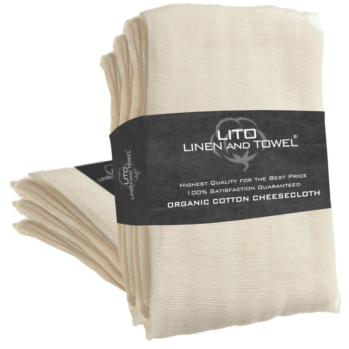 Picture of LITO Linen &amp; Towel LSFL078 36 Sq. ft. Grade 90 Cheese Cloth  Natural - Pack of 50