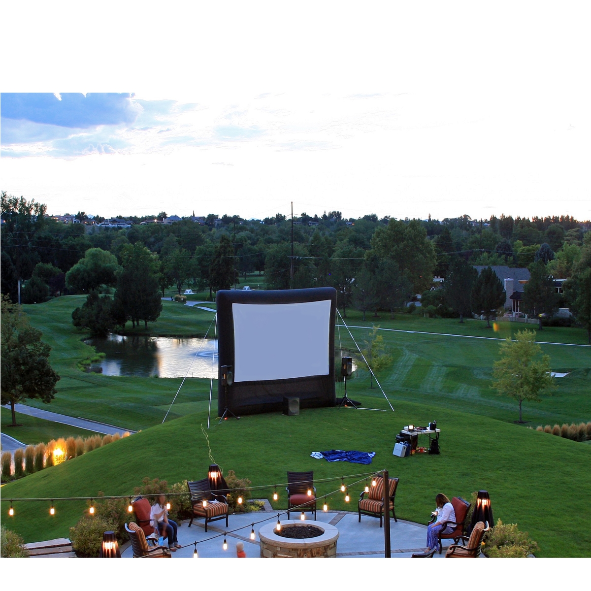 Picture of Elite Outdoor Movies 20H-inf-scrn Home Inflatable Movie Screen&#44; 20 ft.