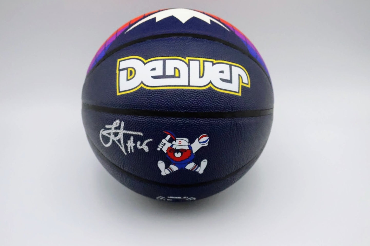 Picture of Latitude Sports Memorabilia LSM 00063 Nikola Jokic Autographed Denver Nuggets NBA 75 City Edition Basketball