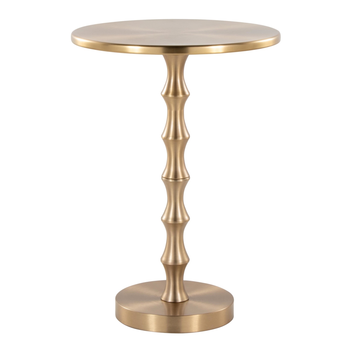 Picture of Lumisource TBS27-BORA AU Bora 26.75 in. Contemporary Metal Accent Table in Gold Metal
