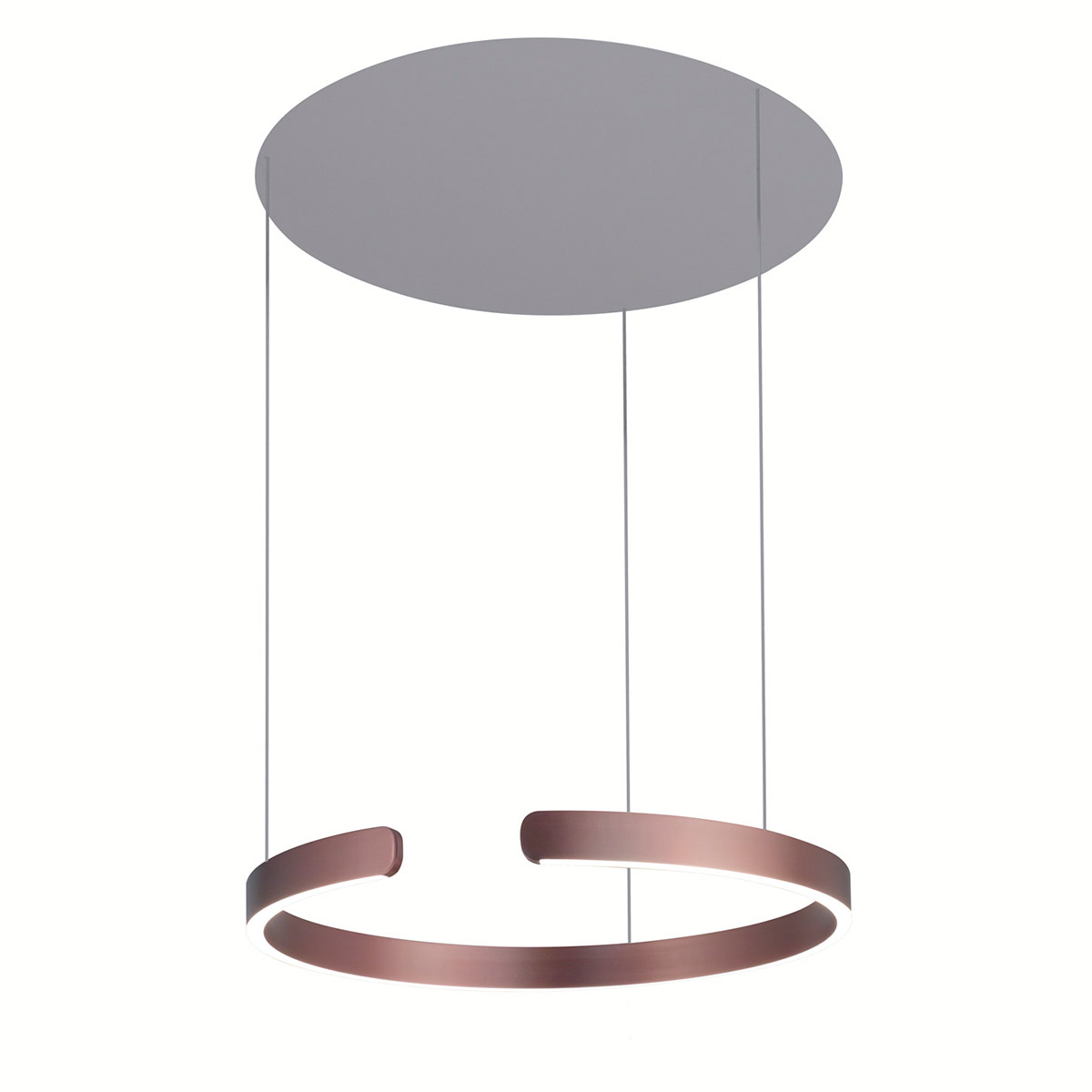 5373-860RP-BRG-3 60W Tokio LED Pendent, Brown & White