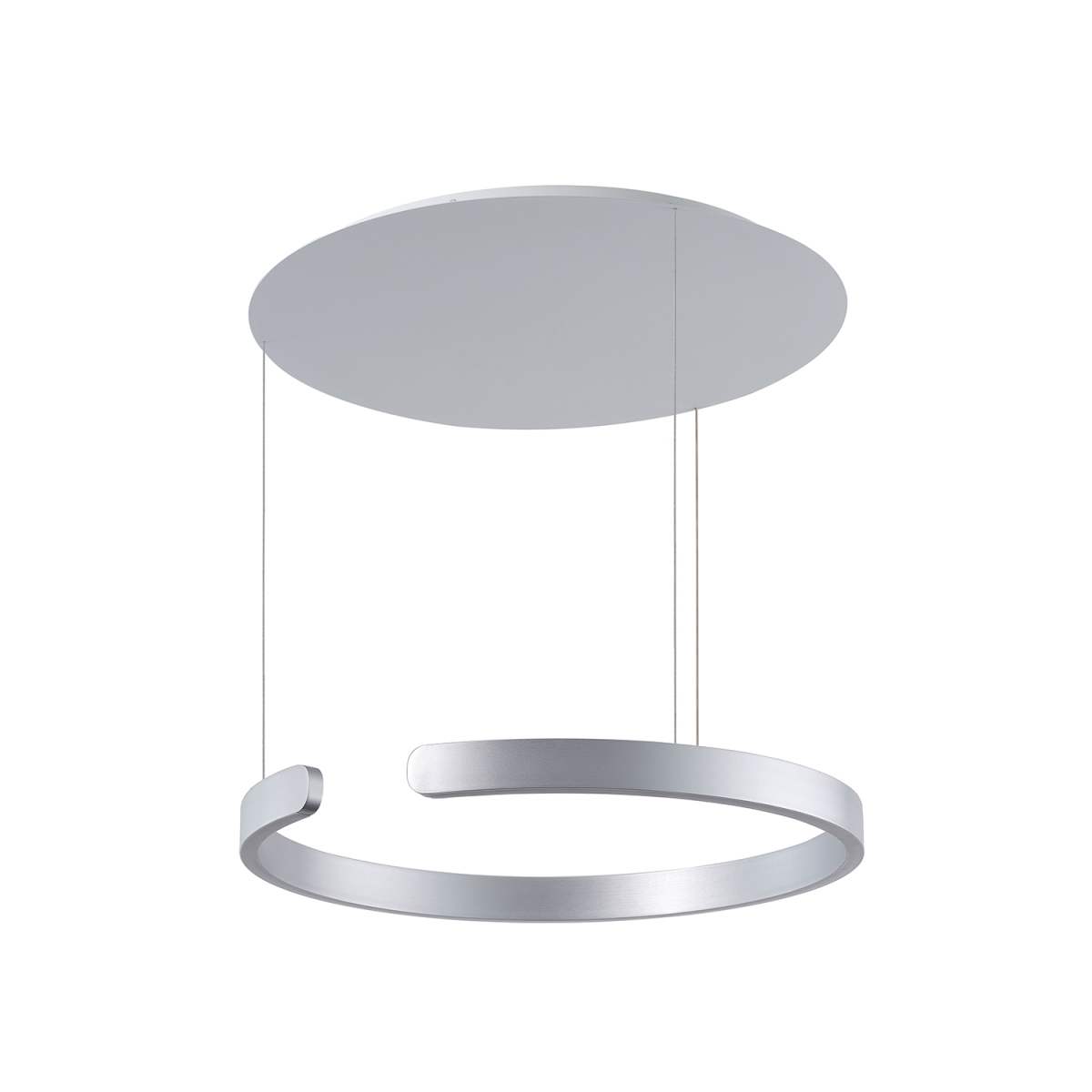5373D-830-30RP-SLV-3000-TR 60W Tokio LED Pendent, Silver & White