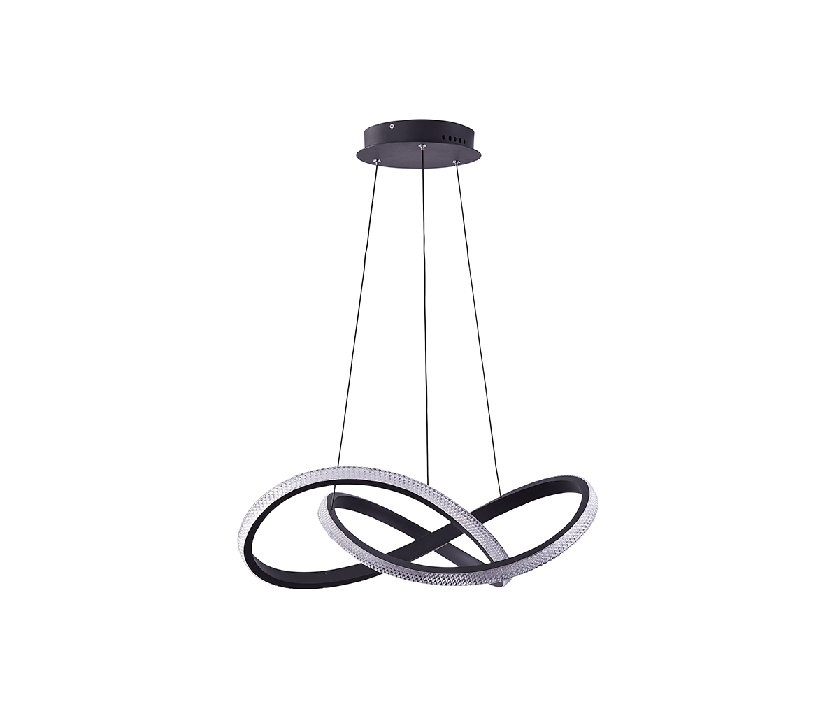 5612-884-BK-TR-CCT 80W Paris LED Pendent, Matte Black
