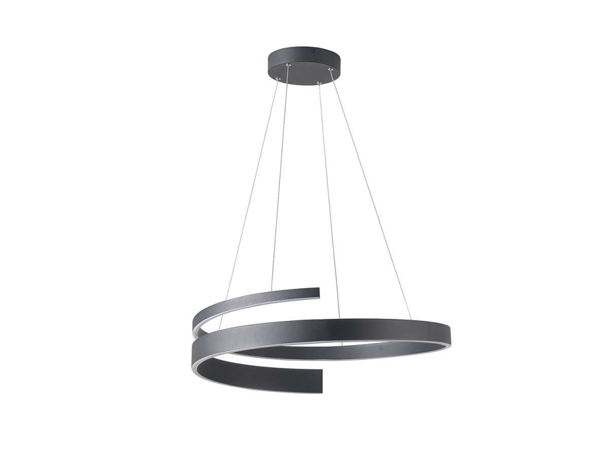 5714-848ROP-BK-3 48W   York LED Pendent, Matte Black