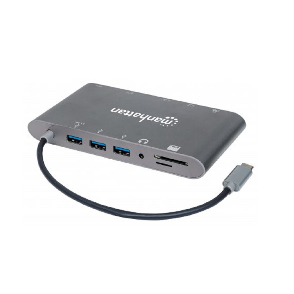 Picture of Manhattan 152808 USB-C to 7-in-1 Docking Station