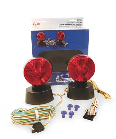 657305 12V Magnetic Towing Kit, Red & Black