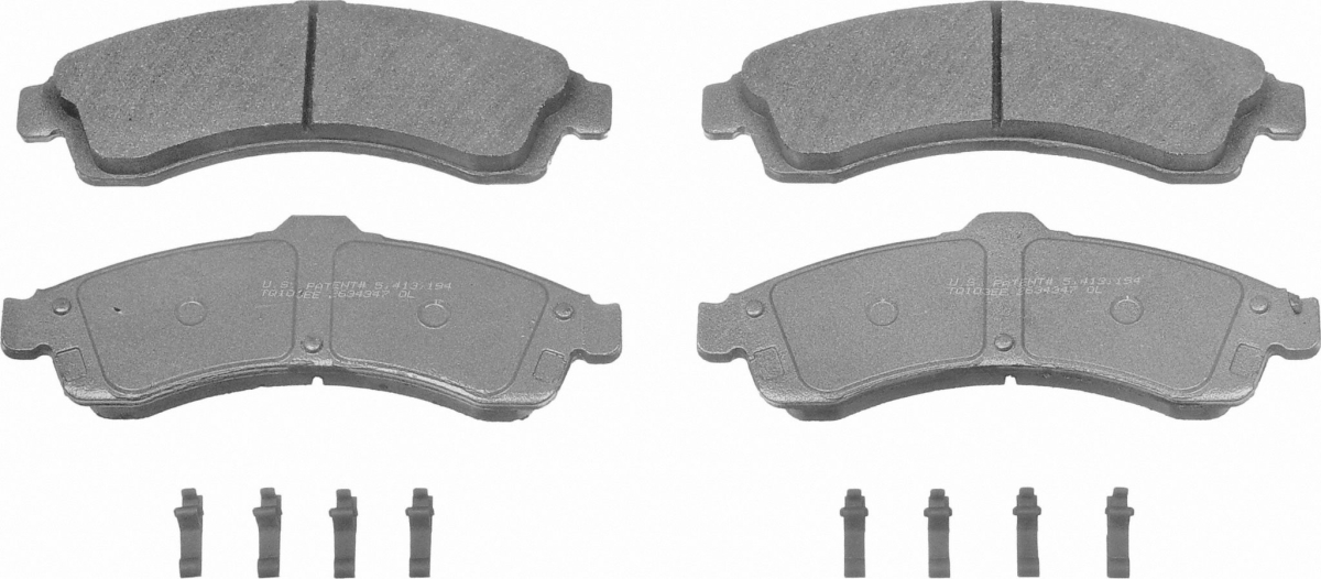 MX882 ThermoQuiet Semi-Metallic Front Disc Brake Pads for 2002-2005 Chevrolet Trailblazer