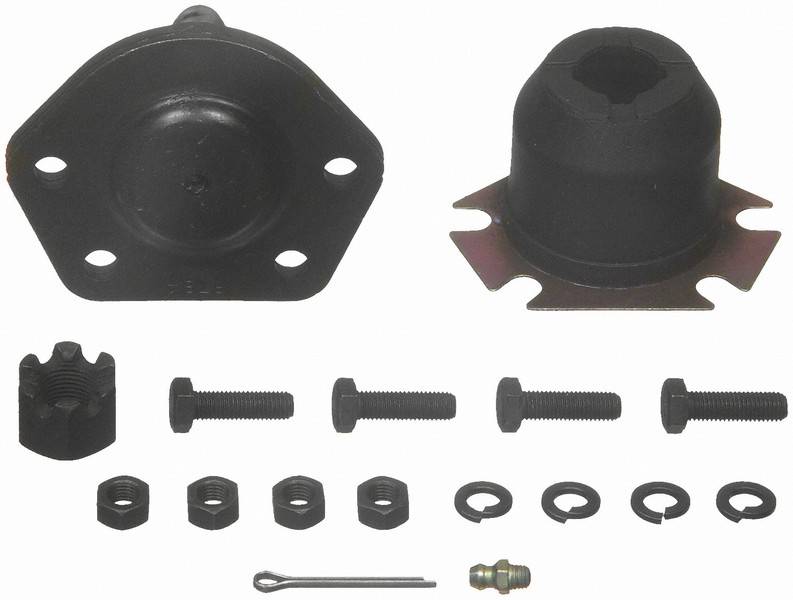 Front Upper Ball Joint - Black - Bolt-On Design - Enhanced Durability