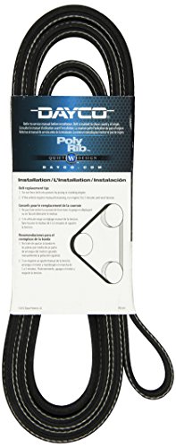 5061420 Poly Rib Serpentine Belts for 2008 Chevrolet Silverado 2500, Black